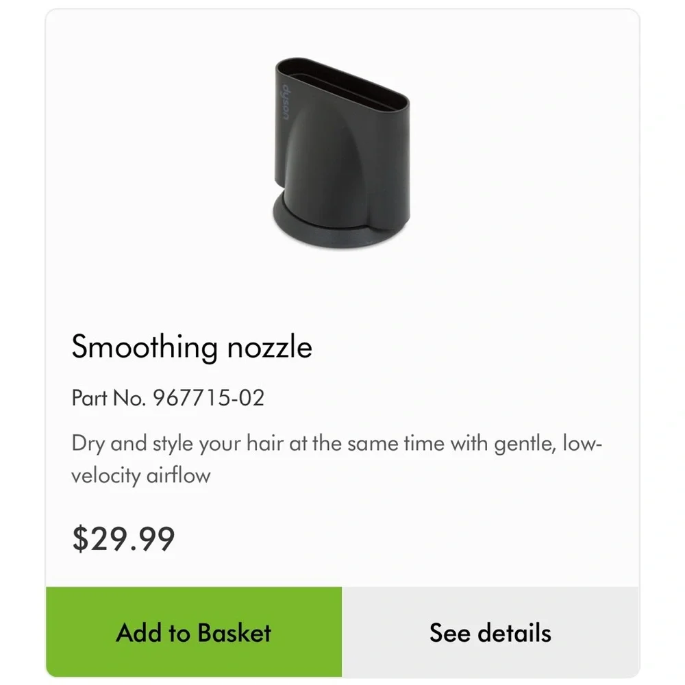 Dyson Supersonic Smoothing Nozzle Attachment